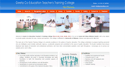 Desktop Screenshot of geetacollege.com