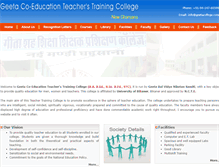 Tablet Screenshot of geetacollege.com